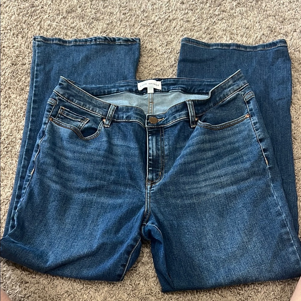 Lane Bryant Blue Straight Leg Jeans Classic Style